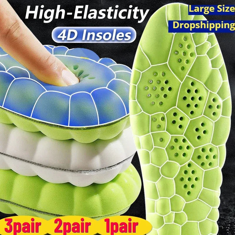 Plantillas de masaje 4D Plantillas deportivas de látex súper suaves (ayudan a mejorar la forma del pie)