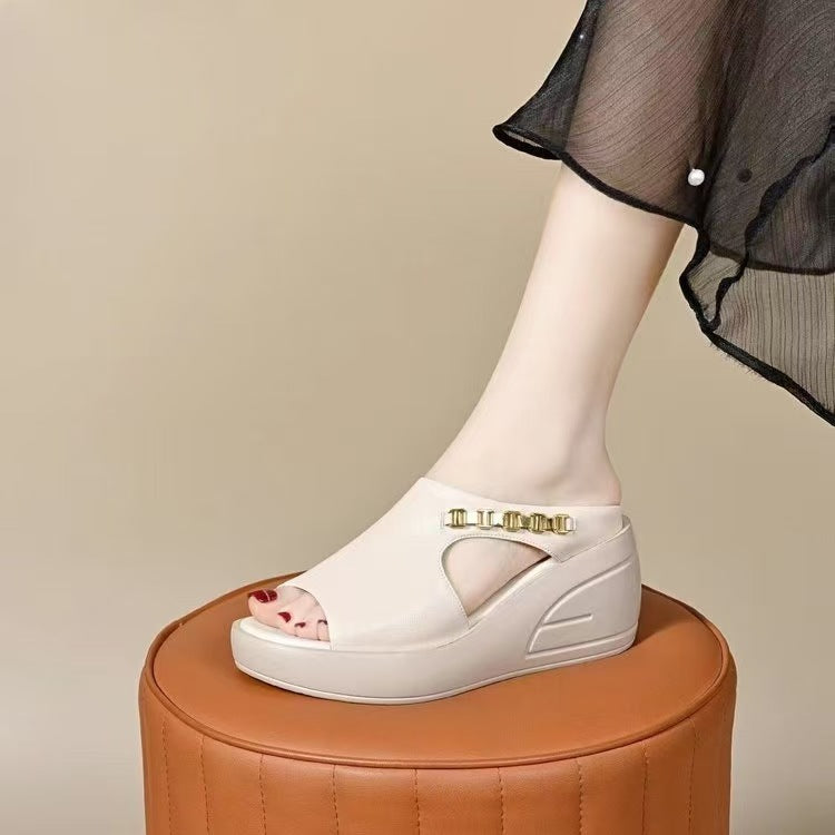 sandalias de cuña romanas