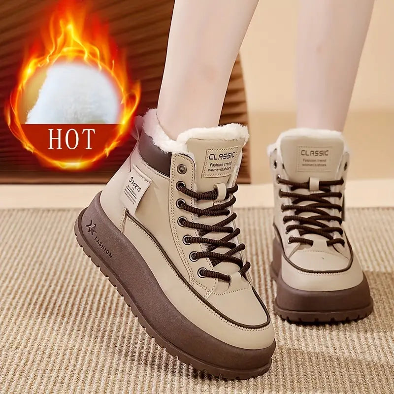 Nuevas botas de nieve de estilo coreano de otoño e invierno.