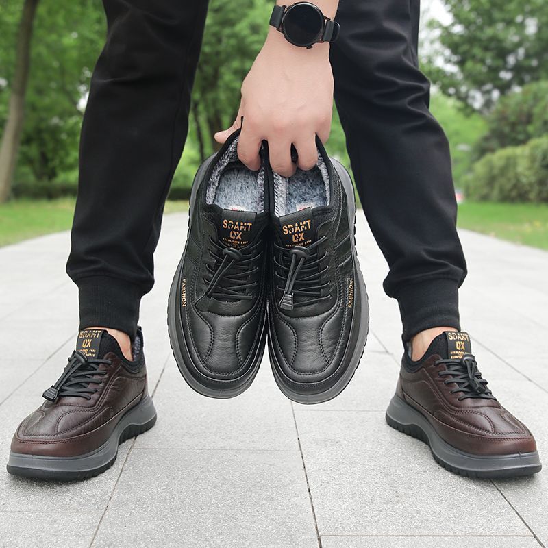 Zapatos de algodón de suela gruesa para otoño e invierno.