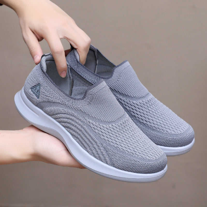 Zapatos sin cordones de suela blanda para mujer