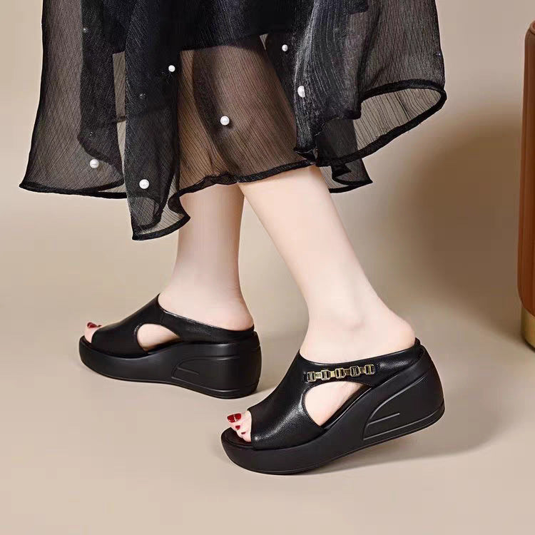 sandalias de cuña romanas