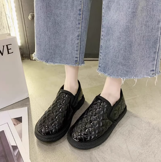 Zapatos de algodón de piel femenina (delgados, reticulados)