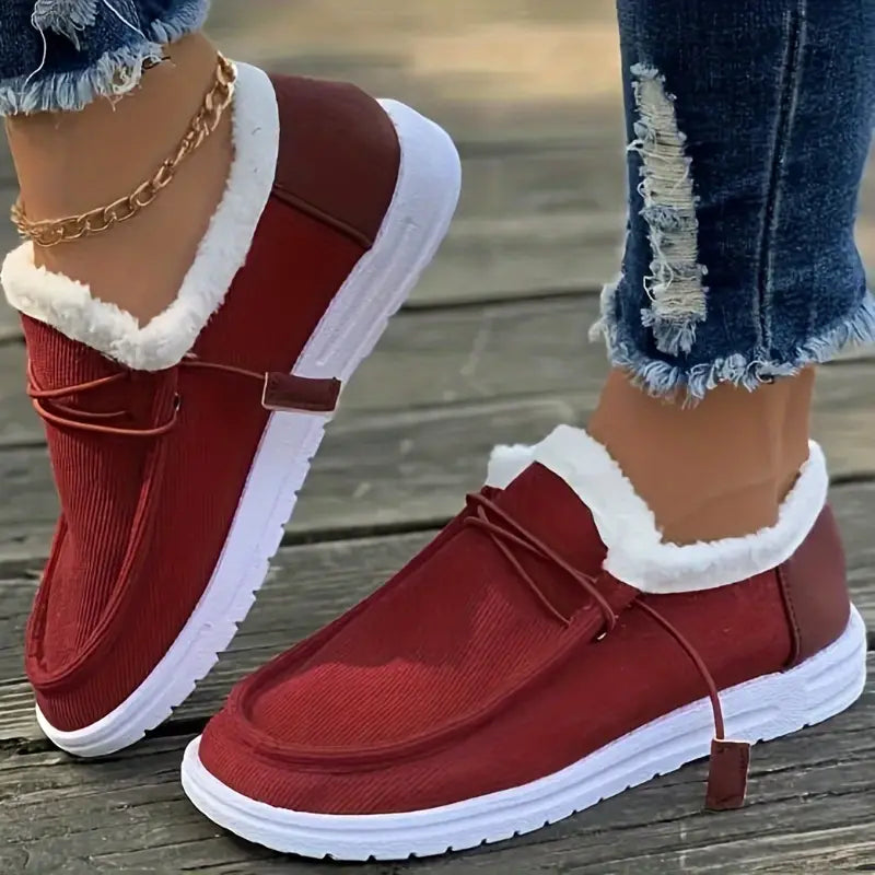 Zapatos forrados en 100% lana.