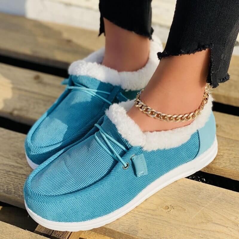 Zapatos forrados en 100% lana.