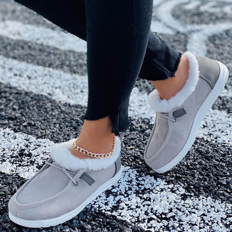 Zapatos forrados en 100% lana.