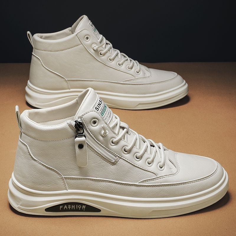 Nuevos zapatos transpirables de caña alta para hombre