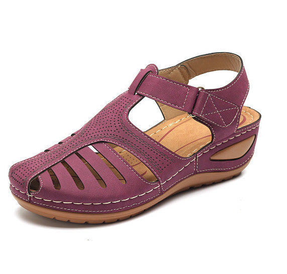 Sandalias de plataforma para mujer estilo vintage