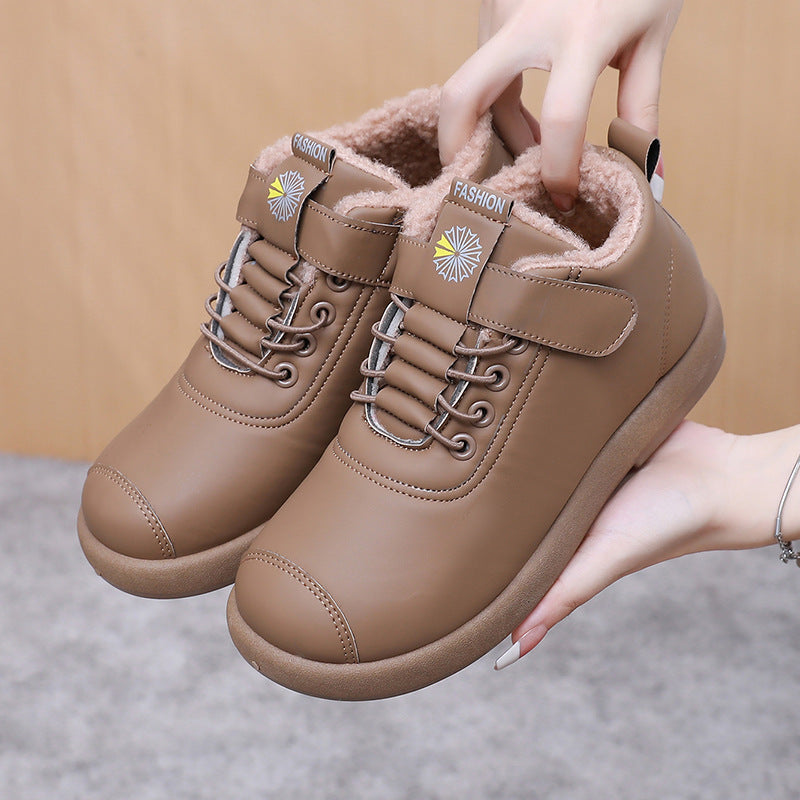 Zapatos de piel de algodón para mujer (paraguas)