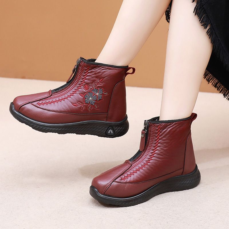 Nuevas botas estampadas con cremallera