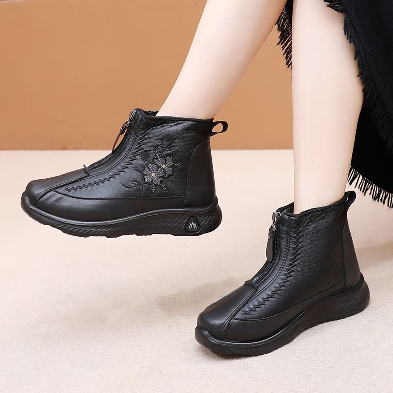 Nuevas botas estampadas con cremallera