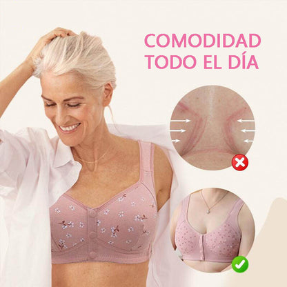 🔥Oferta del último día con 80 % de descuento: sujetador cómodo y práctico con botones delanteros