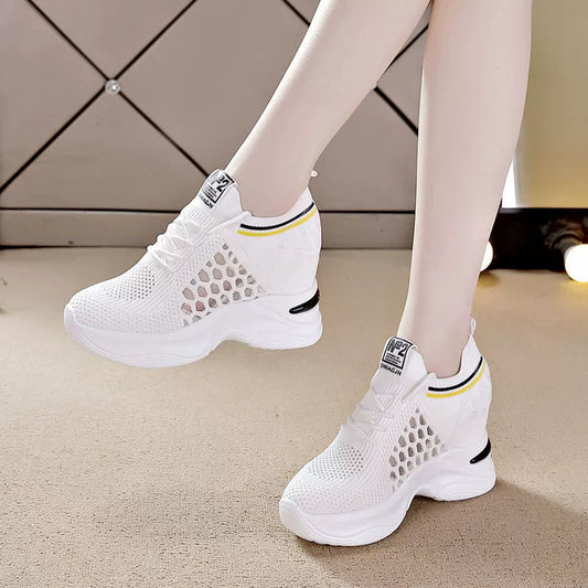 Zapatos deportivos casuales con aumento de altura