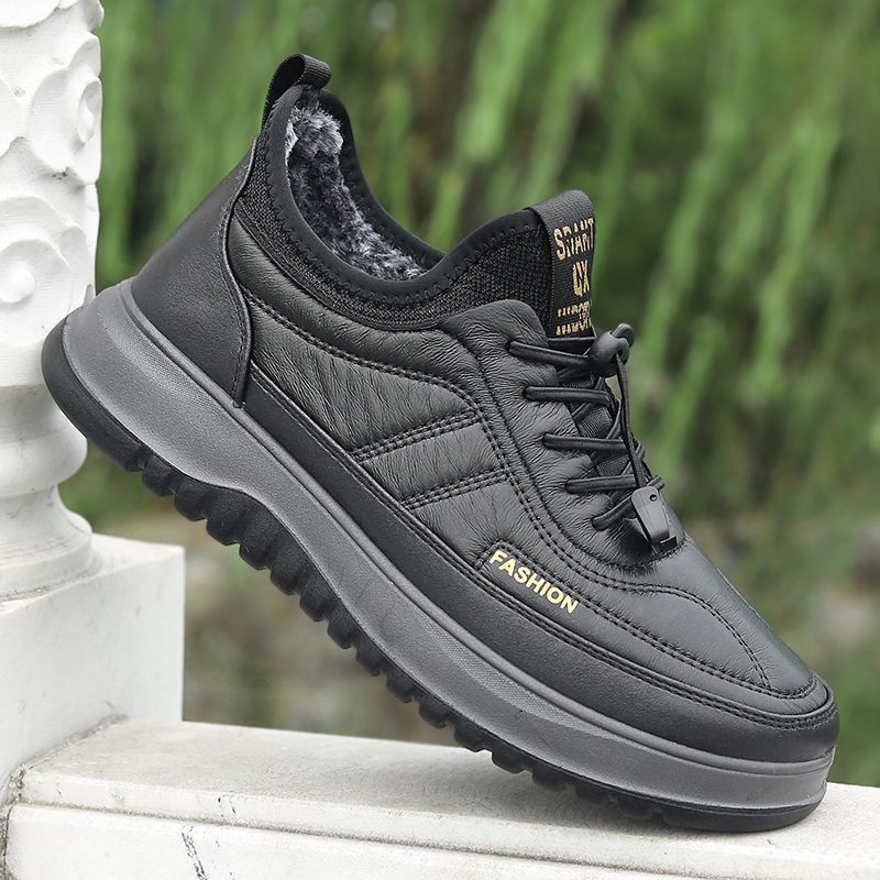 Zapatos de algodón de suela gruesa para otoño e invierno.