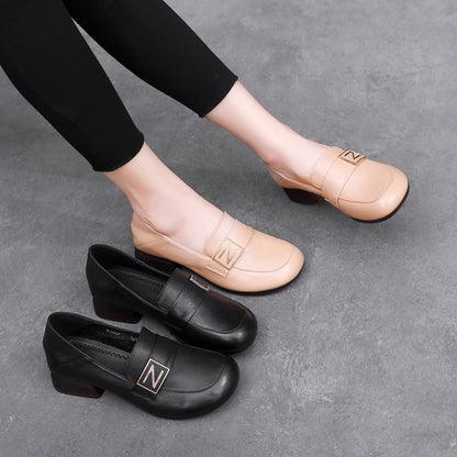 Nuevo estilo de mocasines de piel de vaca