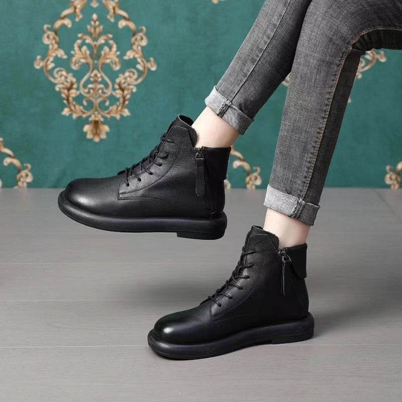 Botas Martin vintage de piel suave