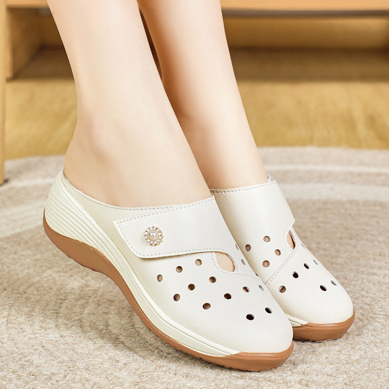 Zapatos casuales de verano de suela gruesa
