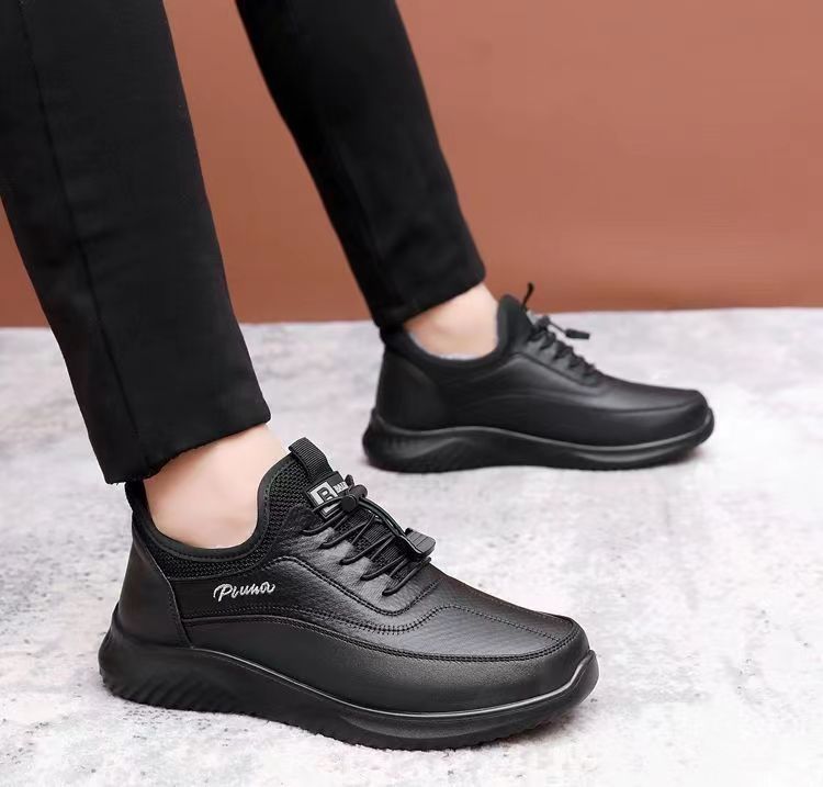 Zapatos de invierno sin cordones para hombre