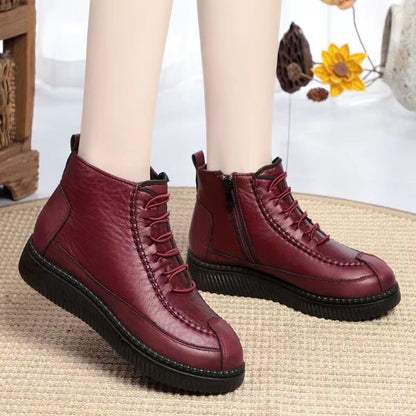 Botas antideslizantes de piel auténtica