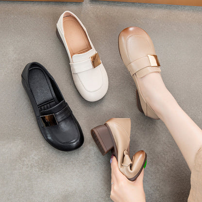Nuevo estilo de mocasines de piel de vaca