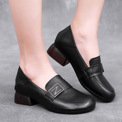 Nuevo estilo de mocasines de piel de vaca