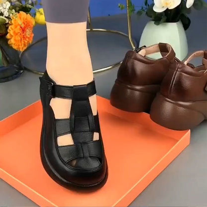Sandalias romanas de suela gruesa con plataforma