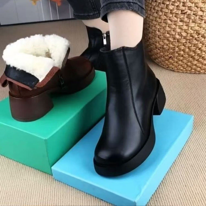 botas martin de lana de una pieza