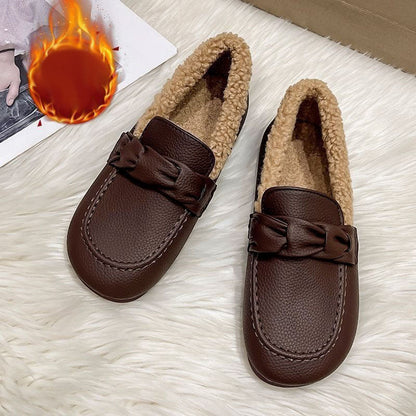 Mocasines de mujer (estilo invierno)