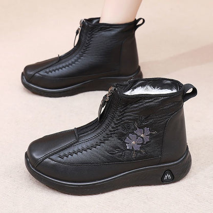 Nuevas botas estampadas con cremallera