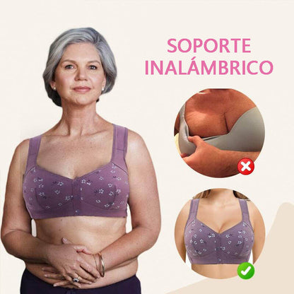 🔥Oferta del último día con 80 % de descuento: sujetador cómodo y práctico con botones delanteros