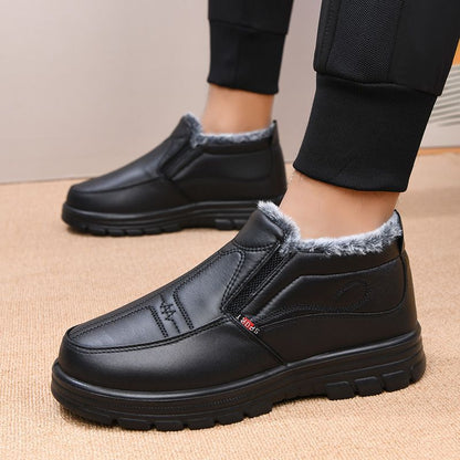 Botas de nieve de cuero impermeables