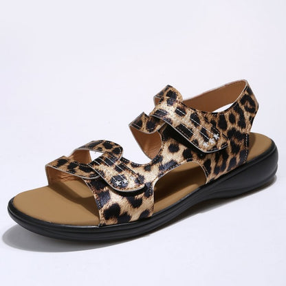 sandalias planas retro mujer