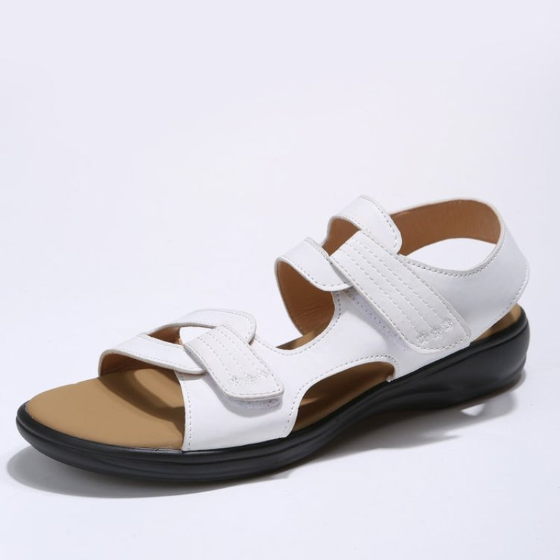 sandalias planas retro mujer