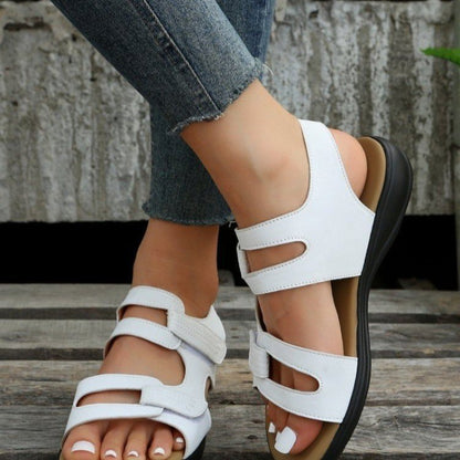 sandalias planas retro mujer