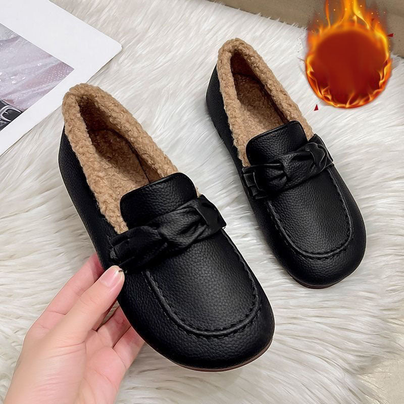 Mocasines de mujer (estilo invierno)